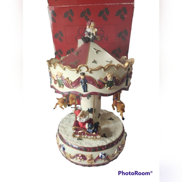 CARLTON CARDS Carousel Music Box Collectible w/ Box - Picture 5 of 8